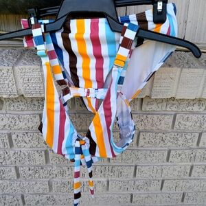 2 Piece Striped Women's Swim Suit